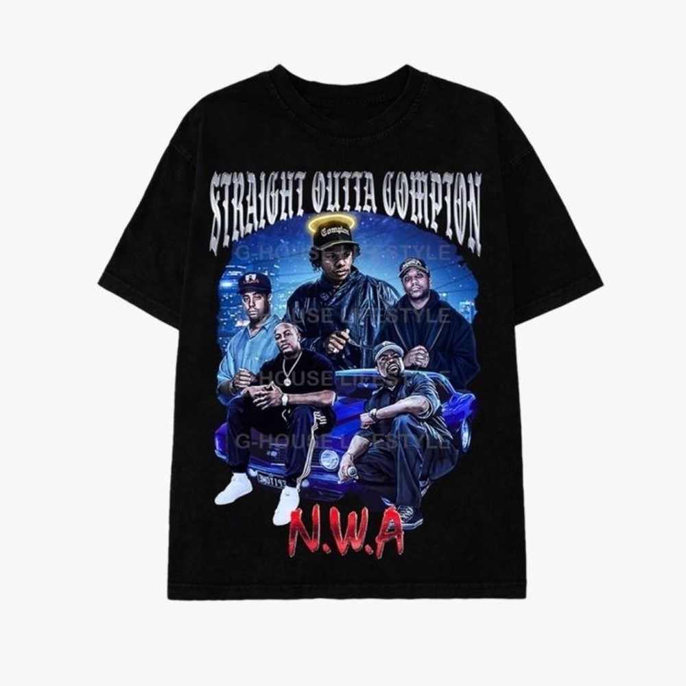 Rapper NWA Hip-hop Unisex G-House Lifestyle T-shirt